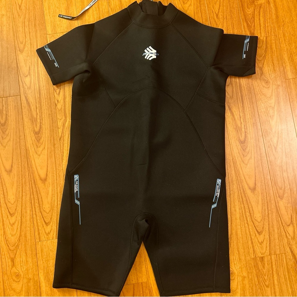 Black Short Sleeve Swim Wetsuit